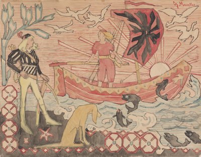 Den friske sang, ca 1892. af Gerhard Munthe
