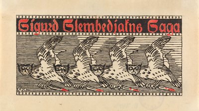 Für Snorre Sturlason, Königssagas, Kristiania 1899 af Gerhard Munthe