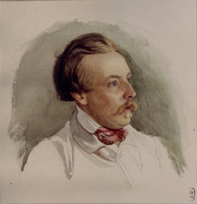 Portræt af maleren Alexander von Kotzebue 1815-1889, 1840