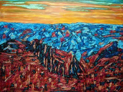 Copper Canyon, 2023 (olie på lærred) af Gerhardt Isringhaus