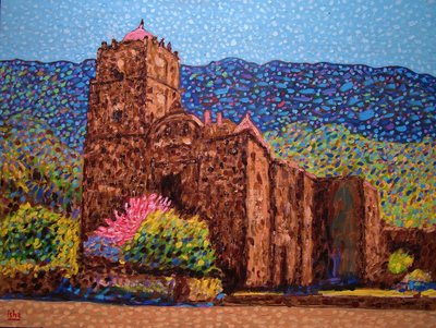 San Javier Mission, 2020 (olie på lærred) af Gerhardt Isringhaus