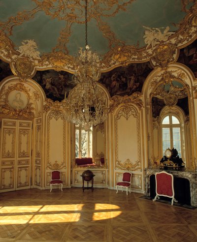 Intern arkitektur: lejlighed af prinsessen af Soubise realiseret af arkitekten Germain Boffrand (1667-1754) i Paris. af Germain Boffrand