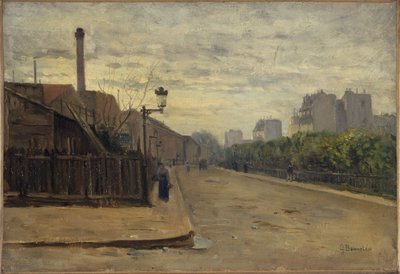 Rue Auguste-Cain, ca. 1900 (olie) af Germain Eugene Bonneton