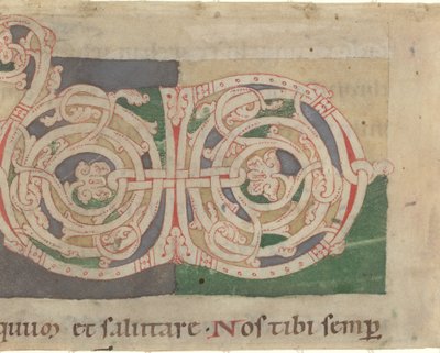 Initialerne V og D af German 12th Century