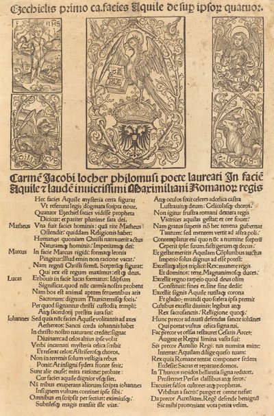 Allegori om ørnen og kejser Maximilian I af German 15th Century