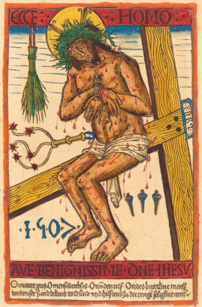 Kristus som sorgens mand af German 15th Century