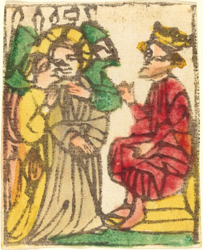 Kristus før Herodes af German 15th Century
