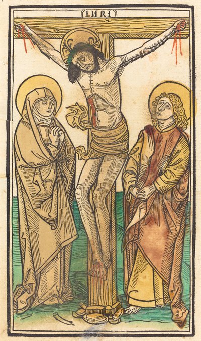 Kristus på korset af German 15th Century