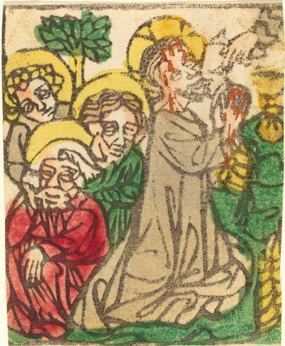Kristus på Oliebjerget af German 15th Century