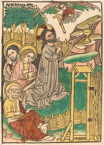 Kristus på Oliebjerget af German 15th Century