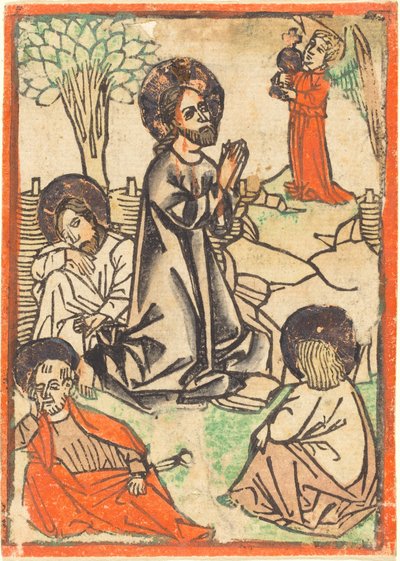 Kristus på Oliebjerget af German 15th Century