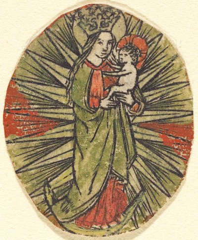 Madonna og barn af German 15th Century