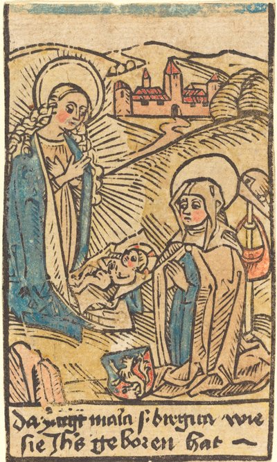Madonna og Sankt Birgitta af German 15th Century