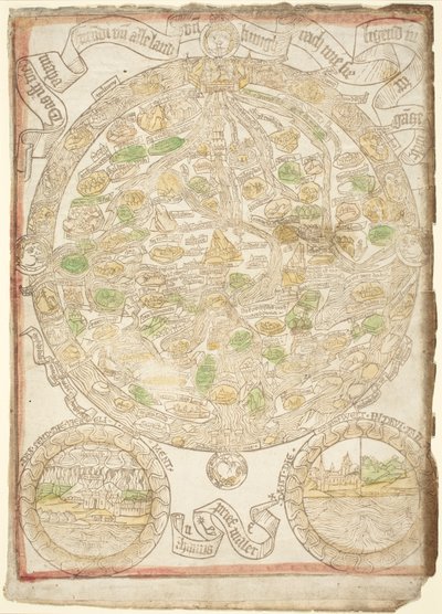Kort over verden af German 15th Century