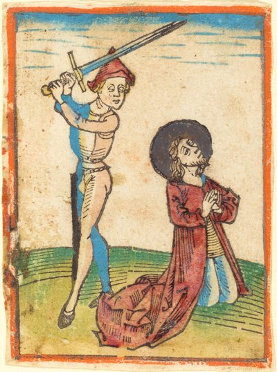 En helligs martyrium af German 15th Century
