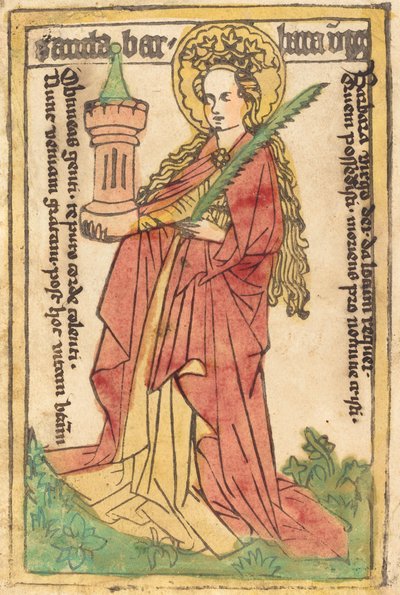 Sankt Barbara af German 15th Century