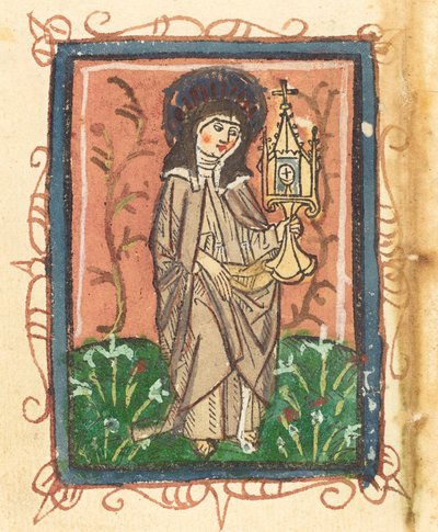 Sankt Klara af Assisi af German 15th Century