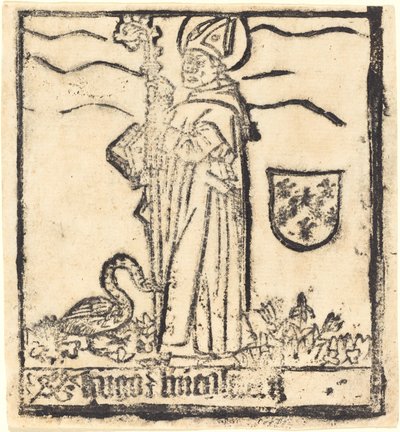 Sankt Hugo af Lincoln (eller Sankt Hugo af Avalon) af German 15th Century