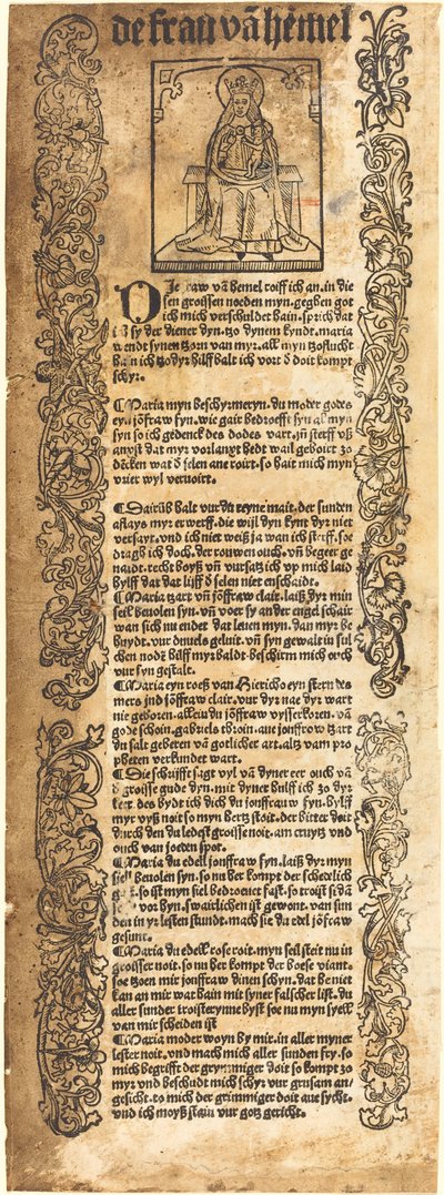 Sang til Madonnaen af German 15th Century