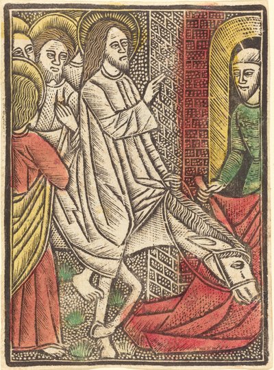 Indtoget i Jerusalem af German 15th Century