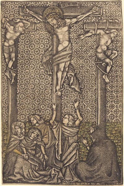 Korsfæstelsen af German 15th Century or Master with the Crossed Clubs