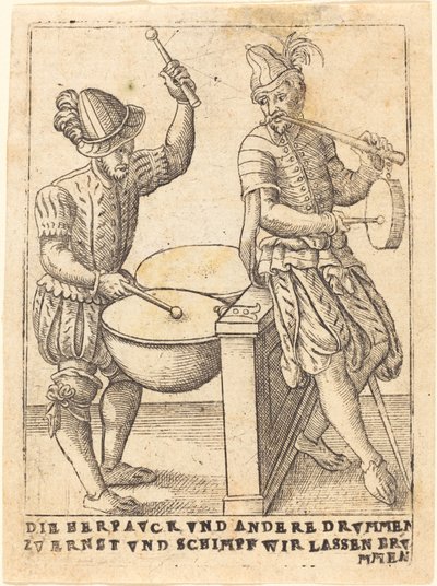 Den Herpavck og andre Drvmmen seriøst og Schimpf lader vi opmuntre af German 16th Century