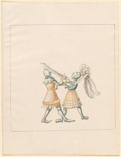 Freydal, The Book of Jousts and Tournament of Emperor Maximilian I: Combats on Foot (Jousts) (Bind III): Plade 154 af German 16th Century