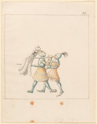 Freydal, The Book of Jousts and Tournament of Emperor Maximilian I: Combats on Foot (Jousts) (Bind III): Plade 165 af German 16th Century