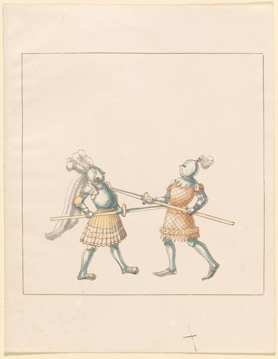 Freydal, The Book of Jousts and Tournament of Emperor Maximilian I: Combats on Foot (Jousts) (Bind III): Plade 148 af German 16th Century