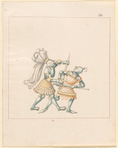 Freydal, The Book of Jousts and Tournament of Emperor Maximilian I: Combats on Foot (Jousts) (Bind III): Plade 164 af German 16th Century