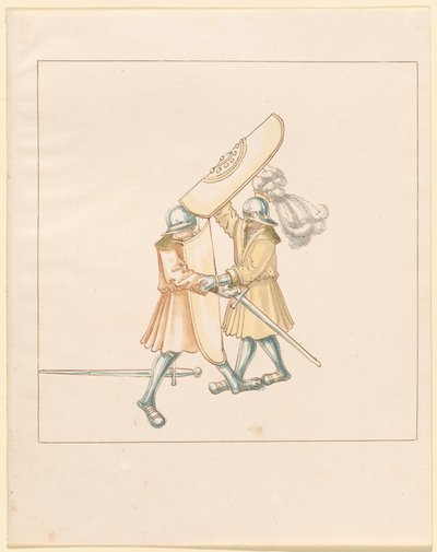 Freydal, The Book of Jousts and Tournament of Emperor Maximilian I: Combats on Foot (Jousts) (Bind III): Plade 156 af German 16th Century