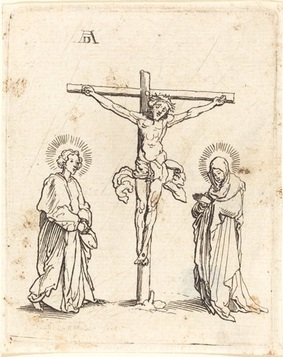 Korsfæstelsen med Jomfruen og Sankt Johannes af German 16th Century after Albrecht Dürer