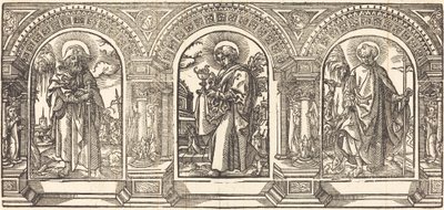 Kristus og hans disciple III af German 16th Century after Martin Schongauer
