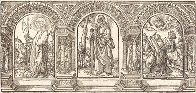 Kristus og hans disciple V af German 16th Century after Martin Schongauer