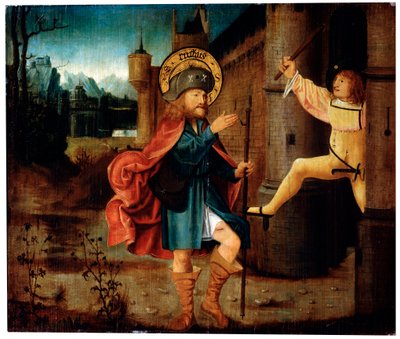 Fordrivelsen af Saint Roch fra Rom, slutningen af det 15. århundrede af German Master