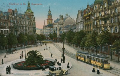 Frankfurt, Rossmarkt. Postkort sendt i 1913. af German Photographer