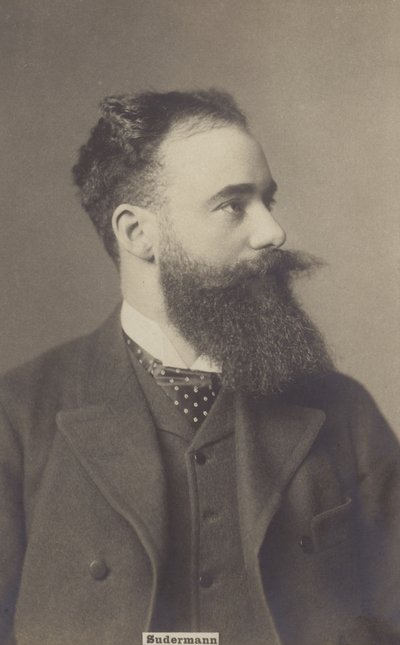 Hermann Sudermann (1857-1928), tysk dramatiker og romanforfatter (s/h-foto) af German Photographer