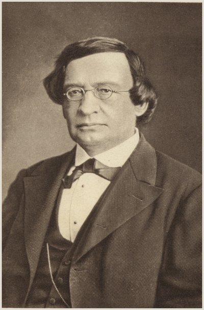 Portræt af Wilhelm Taubert (s/h-foto) af German Photographer