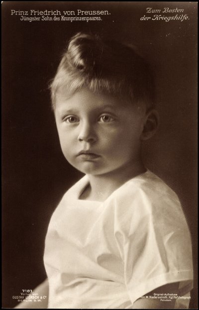 Prins Frederik af Preussen, portræt, Liersch 7181 af German Photographer