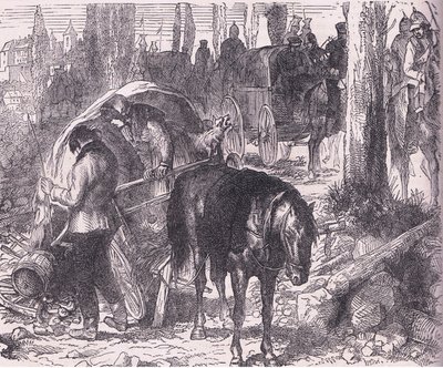 Et sammenbrud, Cassells historie om krigen mellem Frankrig og Tyskland udgivet af Cassell and Company Limited, ca. 1890 (litho) af German School