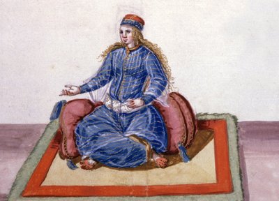 En favorit ved den osmanniske sultans hof, ca. 1600 (akvarel) af German School