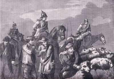 Et fouragerende parti, Cassells History of the War between France and Germany udgivet af Cassell and Company Limited, ca. 1890 (litho) af German School