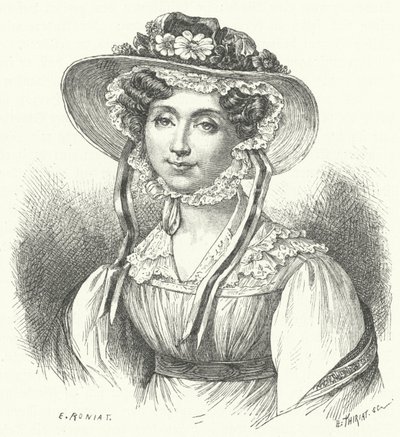 Adelaide, prinsesse af Orleans (gravering) af German School