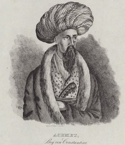 Ahmad Bey af Constantine, 1839 af German School