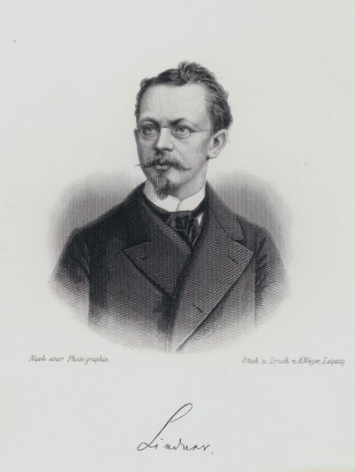 Albert Lindner, tysk dramatiker (gravering) af German School