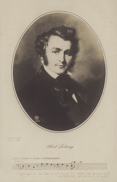 Albert Lortzing, tysk komponist, skuespiller og sanger (litho) af German School