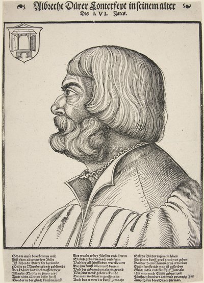 Albrecht Durer, 56 år (træsnit) af German School