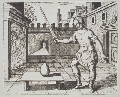 Alchemical Allegory: The Philosophers Egg, fra Srutinium Chymicum af Michael Majer (1687) illustreret i en magisk historie udgivet i slutningen af det 19. århundrede af German School