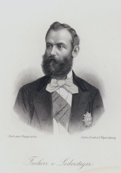Alois Ledersteger, østrigsk forfatter (gravering) af German School