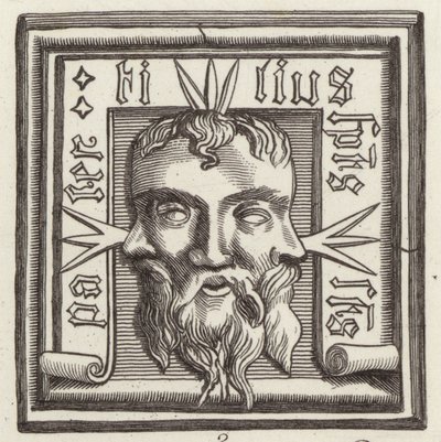 Amulet. Illustration til Bilder-Atlas (gravering) af German School